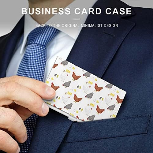 Happy Chickens Nome de Nome da Business Caso de Nome da Business Caso Profissional Organizador de Pocket Print Funny Print