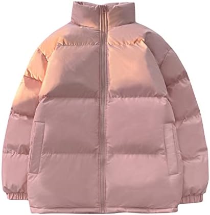 Jaquetas para homens, Puffer de inverno parka solto casual zip premium de luva longa de tamanho longo