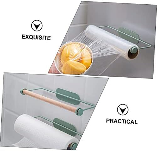 Doitool 1pc Rolo de rolo de pano Rolo de papel Towel de parede Suporte de parede montado Toalheiro Montado Towel Dish Plower Mount Roups