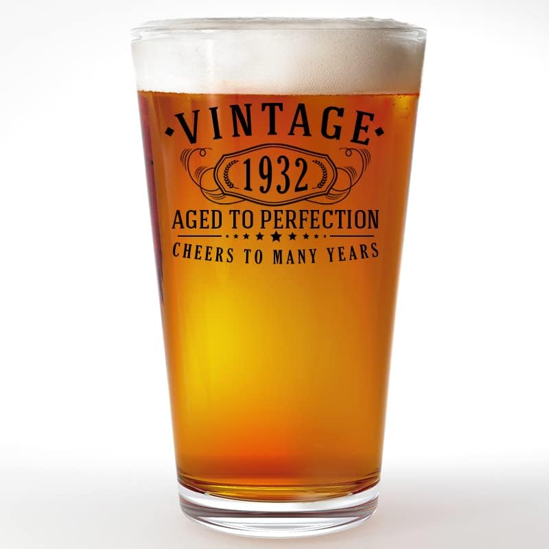 Soldada Company de cães Vintage 1973 Impresso 16oz Pint Beer Soda Pub Glass - Idade para a perfeição - Presentes de aniversário de 50º aniversário para ele - aniversário de decorações de 50 anos para suas mulheres