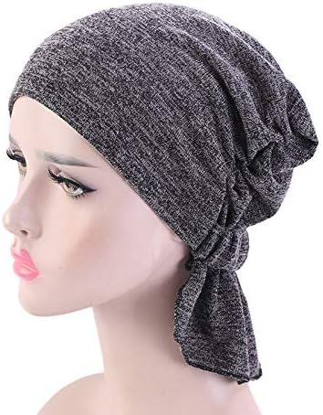 Lenços de cabeça presos para mulheres deslizam em chapéus de chapéus de turbante quimio