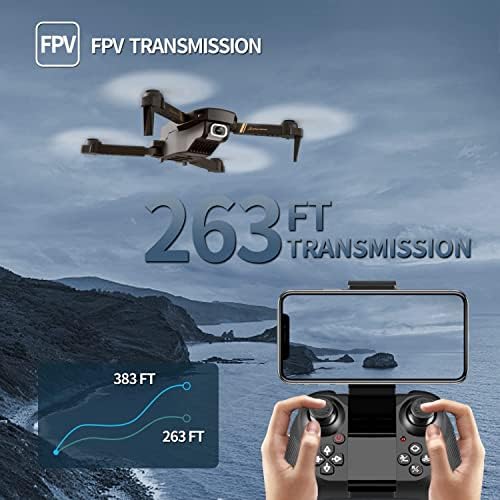 Drone 4dv4 com câmera 1080p para adultos, helicóptero de vídeo quadcopter rc hd fpv para iniciantes para iniciantes brindes