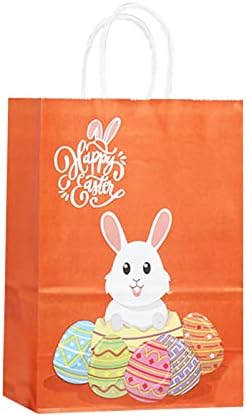 Greywhsky Tote Gift Party Bag fofo Bag portátil Easter Packaging Paper Kraft Gift Bunny Bag Home Diy Under Bed Containers