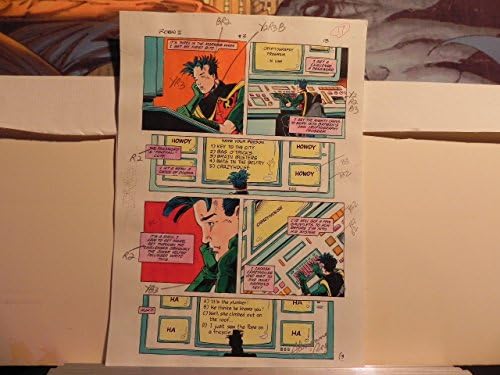 Batman/Robin II: Arte da Produção Selvagem do Joker assinada A. Roy com Coa Pg.13