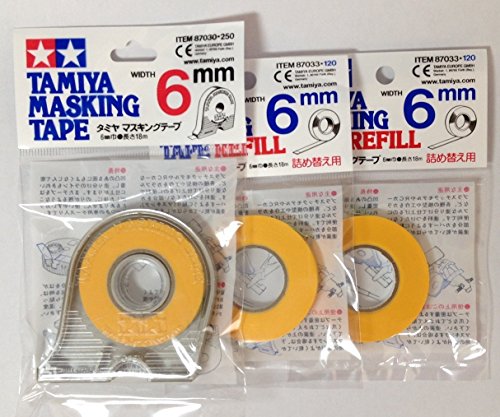 Tamiya 6mm fita adesiva com refil de 2pcs