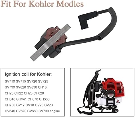 24 584 01-S Bobina de ignição para Kohler CH18 CH20 CH22 CV18 CV22 CV23 SV710 Substitua 2458401-S, 24-584-01-S, 24 584 04-S, 2458404-S,