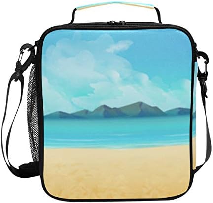 My Little Nest Isoller Cooler Square Tote Saco de lancheira Tropical Termal Trabalho Térmico Piquenique Alterar Lunchas para homens