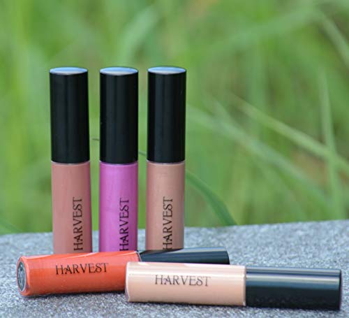 Harvest Beauty Natural - Luxuoso brilho labial orgânico - natural e certificado orgânico - não -tóxico, vegano e sem crueldade