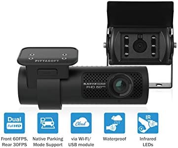 Caminhão Blackvue DR750X-2CH mais 64 GB | Câmera traseira infravermelha à prova d'água | Sensor de imagem em Starvis de retroiluminado | Monitor de tensão Wi-Fi, GPS, GPS interno | LTE via módulo LTE opcional