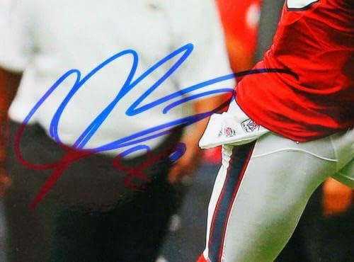Andre Johnson assinou o Houston Texans 8x10 Red JSY Photo -Jsa W Auth *Blue - Fotos autografadas da NFL