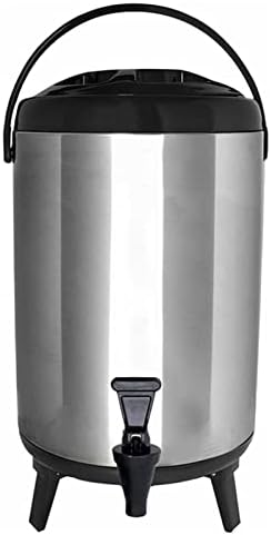 WYKDD 8 litros de aço inoxidável isolada térmica Hot e Cold Beverage Dispensador com Spigot para chá, café e leite