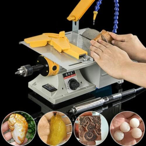 220V Mini -Tabela Saw Jewelry Rock Polishing Tampão Banco Máquina de Corte