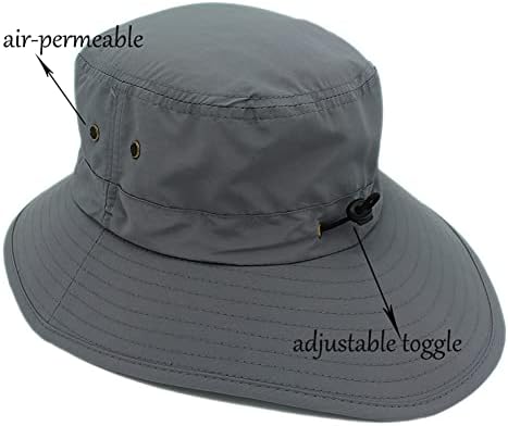 Hayonia Bucket Hats for Women, Chapéu de pesca de Proteção UV Limpeza Unisex Safari Boonie Sun Hat para caminhada na praia