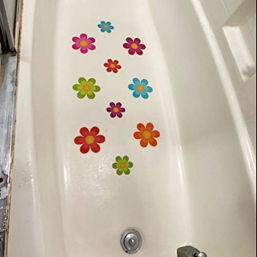 Honbay 10pcs adesivos adesivos coloridos adesivos de banheira não deslizantes para superfícies escorregadias