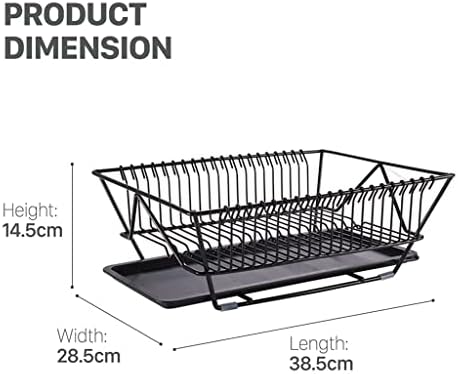 Jahh Dish Secying Rack com Drainboard Drening Kitchen Duty Duty Duty Bandrop Utensil Organizador de utensílios para casa