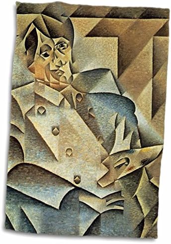 3drose Florene Famous Art - Retrato de Picasso por Juan Gris 1912 - Toalhas