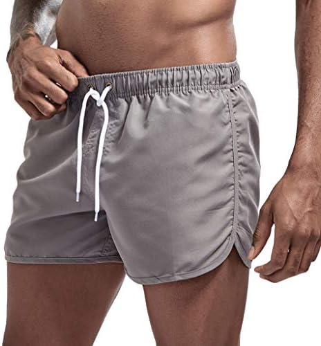 Calças de natação de cores sólidas e shorts de surf de praia Summer Casual Slim Fit calças curtas