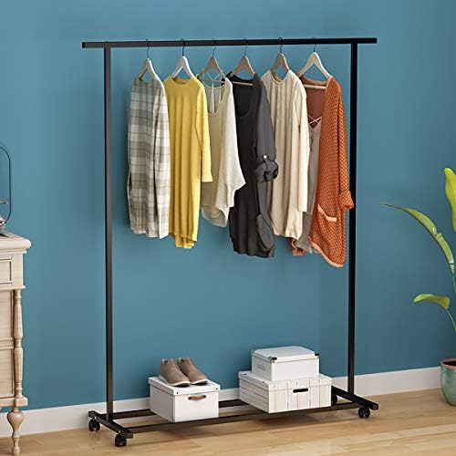 100 x 40 x 130 cm de roupa de vestuário de vestuário de metal sloth storage helf hanger rack -