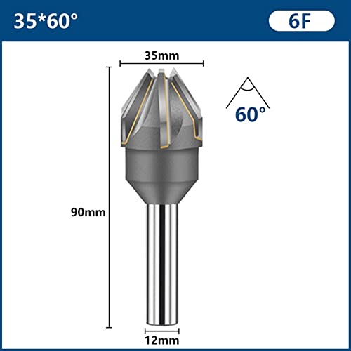 Chanfrar com carboneto de brasagem 16-40mm 60/90 graus Ferramentas de metal chanfro 1pcs