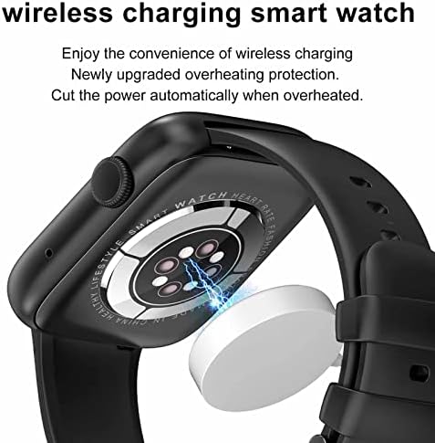 Qonioi Smart Watch for Android iOS, Bluetooth Call & Smart Notification, 1,9in HD Touch Screen Sports Watch com rastreamento de sono