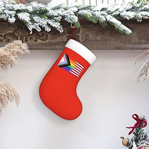 TZT American Gay Rainbow Bandal meias de Natal, presentes de festa de férias de Natal para decorações de férias em família