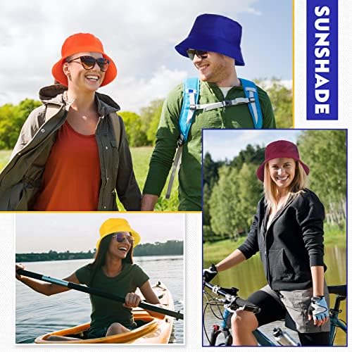 45 peças chapé de caçamba sólida chapéu a granel Multicolor Hat Hat Hat Bucket Chapéus de pesca Baice de pesca para