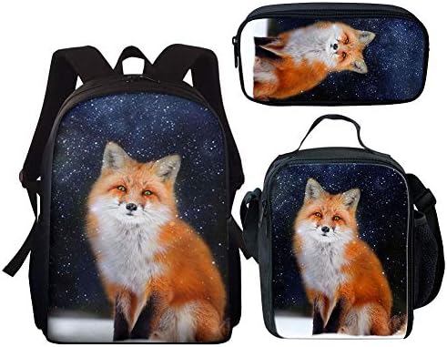 Dremagia Galaxy Fox Animals Impresso Backpack Set