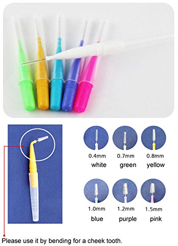 New Dental Care Interdental Stick Brush, tamanho x 100