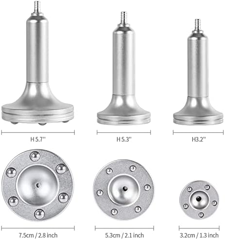 Máquina de terapia de vácuo Titoe Butt Vacuum Cupping Conjunto de vácuo Massageador com 30 xícaras de vácuo e 3 cabeça de metal