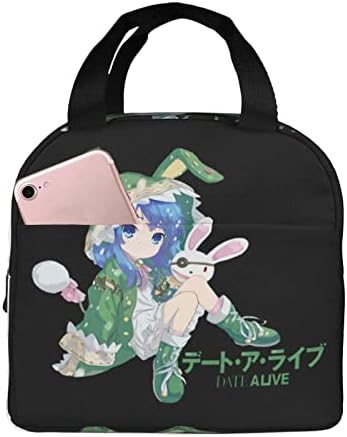 Data de anime Uma lancheira ao vivo da lancheira Yoshino reutilizável lanchonete isolada bolsa de bolsa resistente à