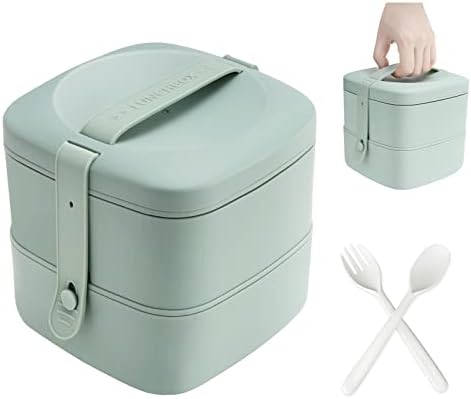 Caixa de bento dooed, caixa de almoço premium Bento Box 3 Compatamento de vazamento de vazamento de compartimento para adultos para adultos recipientes de preparação para refeições BPA BPA