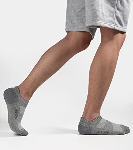 Almofada de conforto de desempenho Keecow Sem show meias de tornozelo para homens e mulheres, bolha resistir à guia