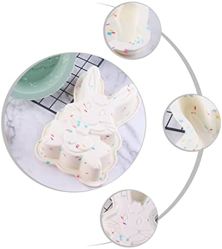 Moldes de silicone de molde de silicone de ovo de páscoa para resina para cupcake DIY Ferramentas DIY Bunny Silicone