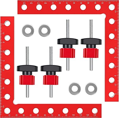 5,5 x 5,5 90 graus quadrados de posicionamento Grampos de ângulo reto, alumínio de alumínio Ferramenta de aperto de carpinteiro