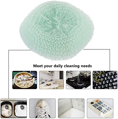 Hemoton 12pcs Esfregar o banheiro cozinha lavagem de lavagem suja almofadas de panela de pano de pano variável de lavagem