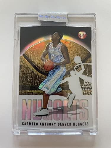 Carmelo Anthony Topps Rookie Refractor Card Nuggets