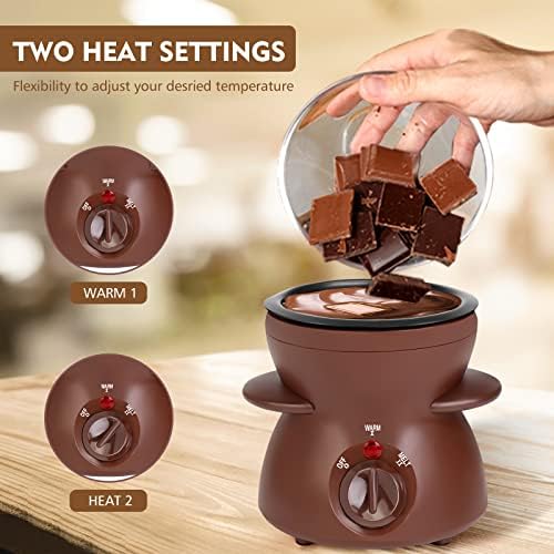 Ofkitsly Fondue Pot Set, Mini Electric Fondue Pot Set para derreter queijo chocolate, fabricante de fondue de panela de
