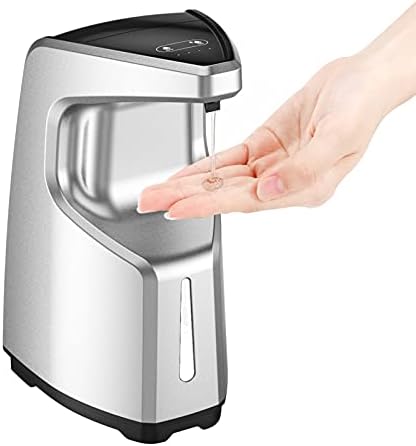 Dispensador de sabão automático, 450ml, não-contato, dispensador de desinfetante para as mãos, sem mãos, com sensor infravermelho, pode ser usado em cozinha/banheiro/estação/hospital