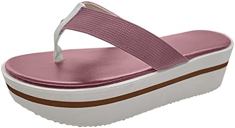 Mulheres chinelas chinelas de verão Tamanho Flip-flop Plus Matching Platform Color e Casual Women Slip On Sandals Dress