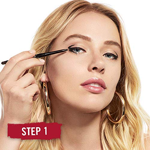 Rimmel Exagerate Eye Definidor, Blackest Black, 1 contagem, impermeabilizada Longa Durading Easy Twist Up Auto-Sharpening