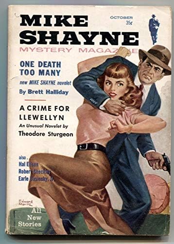 Mike Shayne Mystery 10/57- GGA Cover Art- Um Morte Muitos