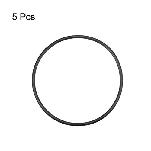 UXCELL NITRILE RAING RINGS 160mm OD 148,6mm ID 5,7 mm Largura, junta métrica de vedação de borracha de nitrila, pacote