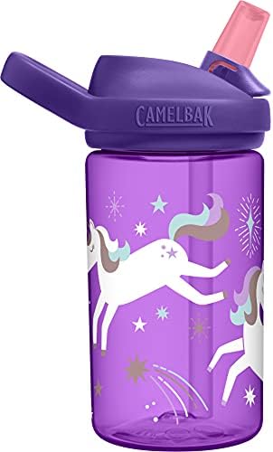 CamelBak Eddy+ Botão de água infantil de 14 oz com renovação tritan- blusa de palha, à prova de vazamentos quando fechado- estilos