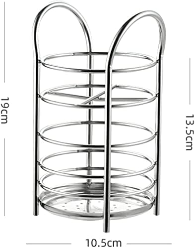 Rakute utensil caddy aço inoxidável pauzinhos de aço de tubo de drenagem de drenagem de pauzinhos de cesto de cesta prateleiras