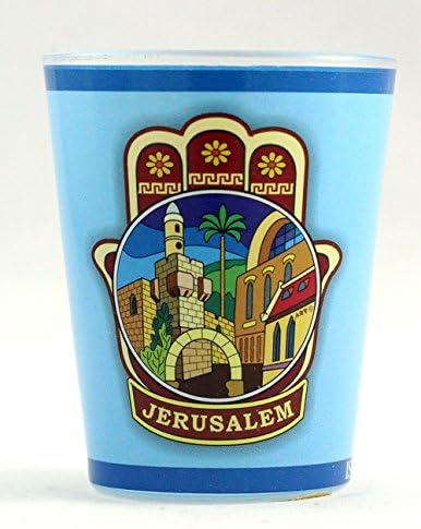 Jerusalém Israel Hamsa Shot Glass