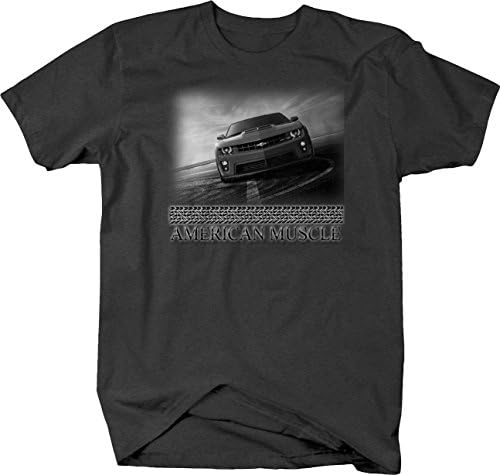 Músculo americano retrô novo clássico Camaro Camaro SS camiseta vermelha para homens