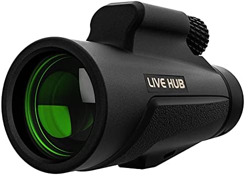 12x50 telescópio monocular de alta potência com smartphone titular, com prisma Bak4, pássaros de cruzeiro de barcos que observam caça