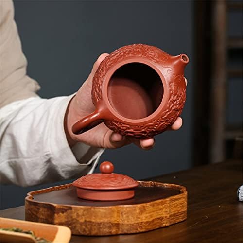 Ccbuy xishi panela roxa panela de areia de areia de dragão esculpido por malha de kung fu conjunto de chá de chá de chá