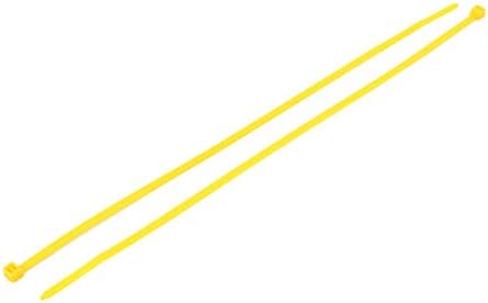 Novo LON0167 3mm x 200mm Auto -travamento Cabo de travamento Auto -trancando o fio Industrial FILE Industrial Ties amarelo 100pcs