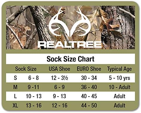 Realtree Mens Merino Uplander Boot Sock